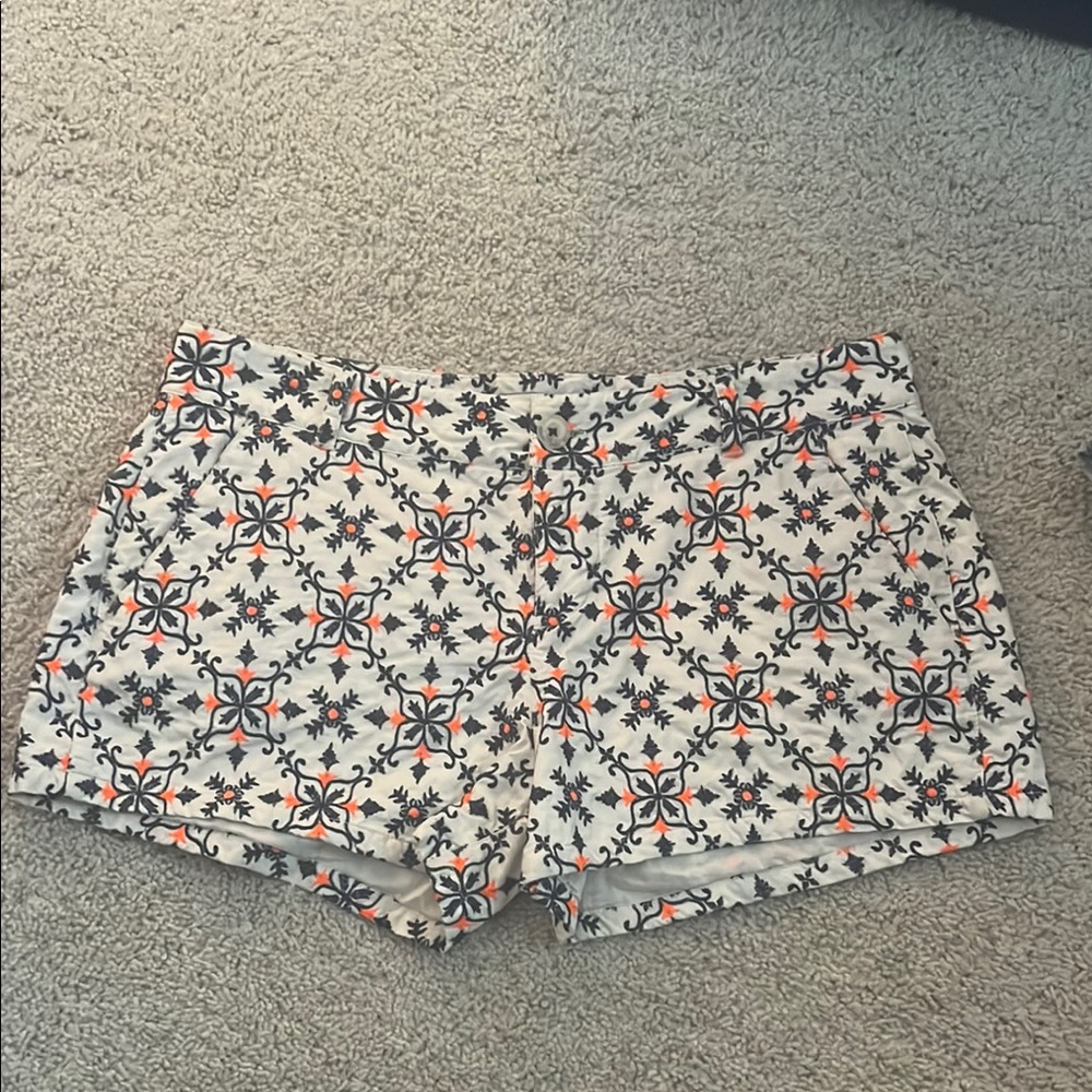 Lucky Brand High Waist Orange and Black Shorts